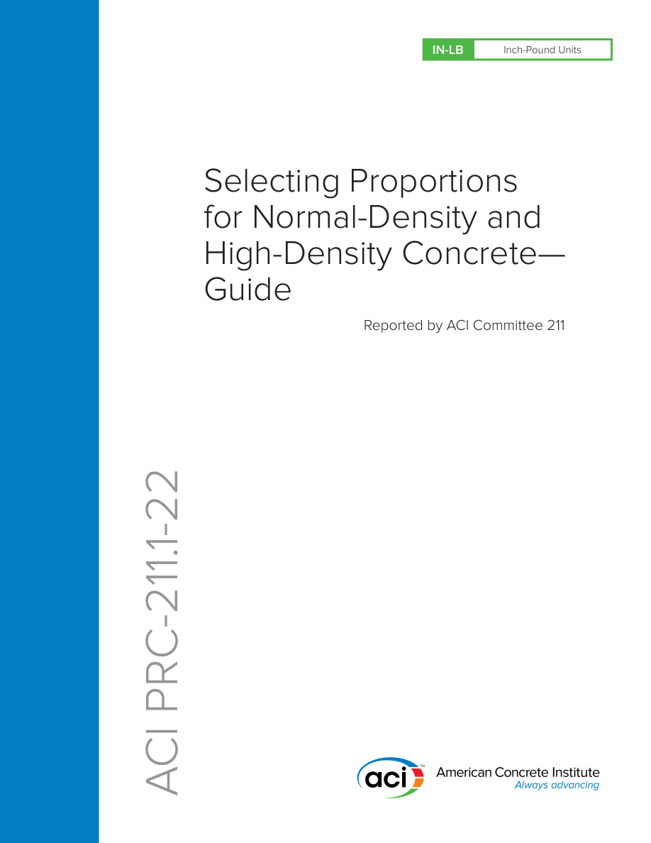 ACI 211.1-22 PDF Preview