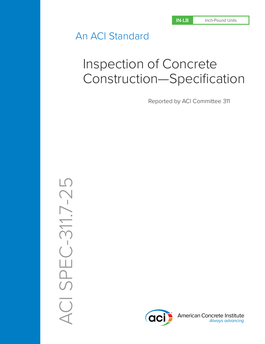ACI 311.7-25 PDF Preview