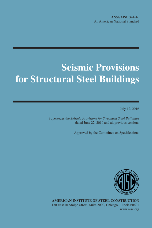AISC ANSI/AISC 341-16 PDF Preview