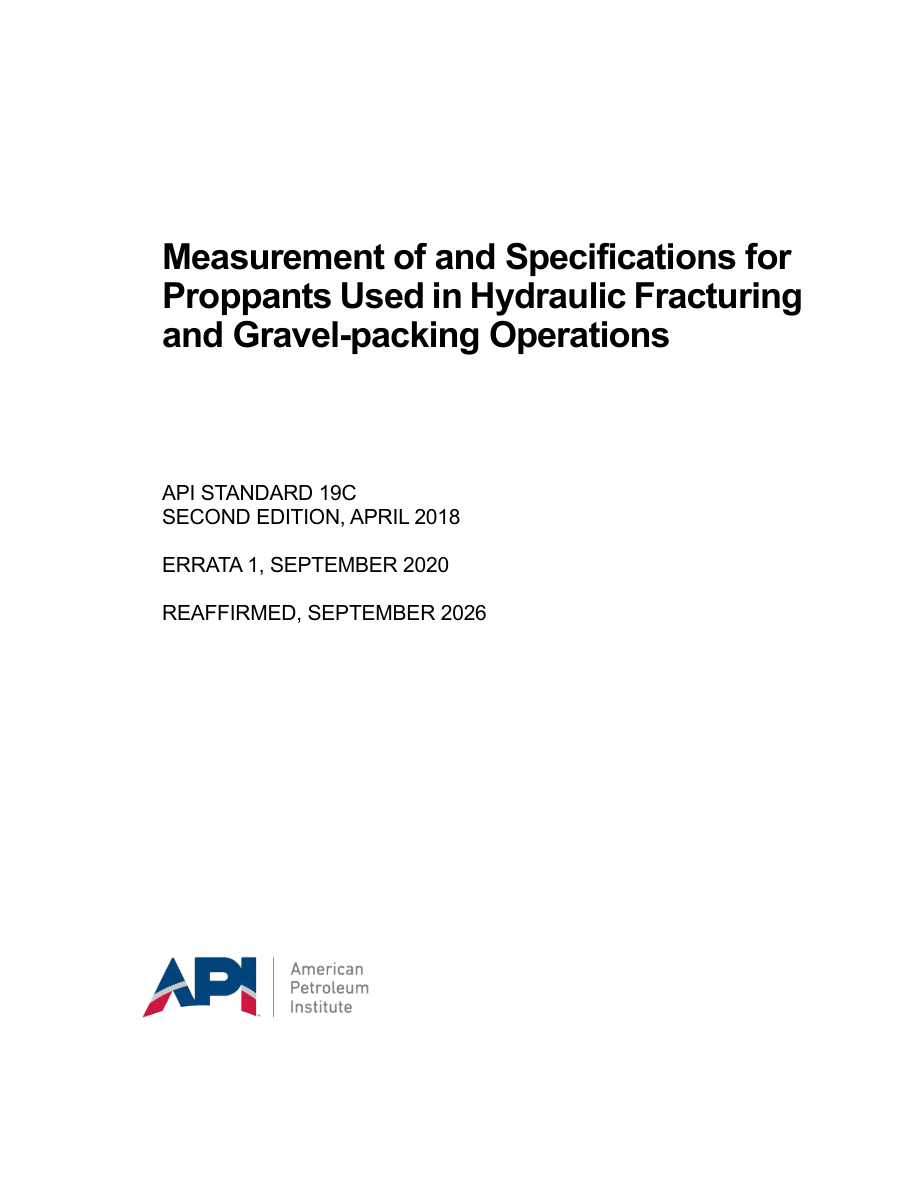API Std 19C 2nd Edition (R2026) PDF Preview