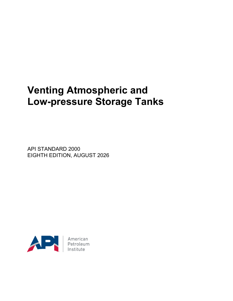 API Std 2000 8th Edition PDF Preview