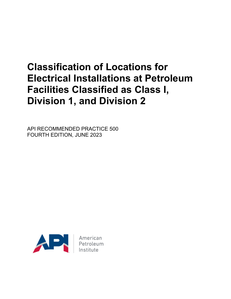 API RP 500 4th edition PDF Preview