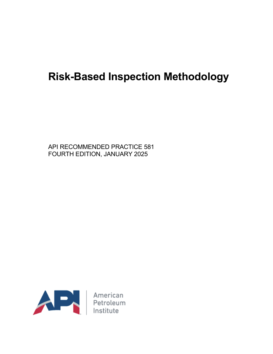 API RP 581 4th edition PDF Preview