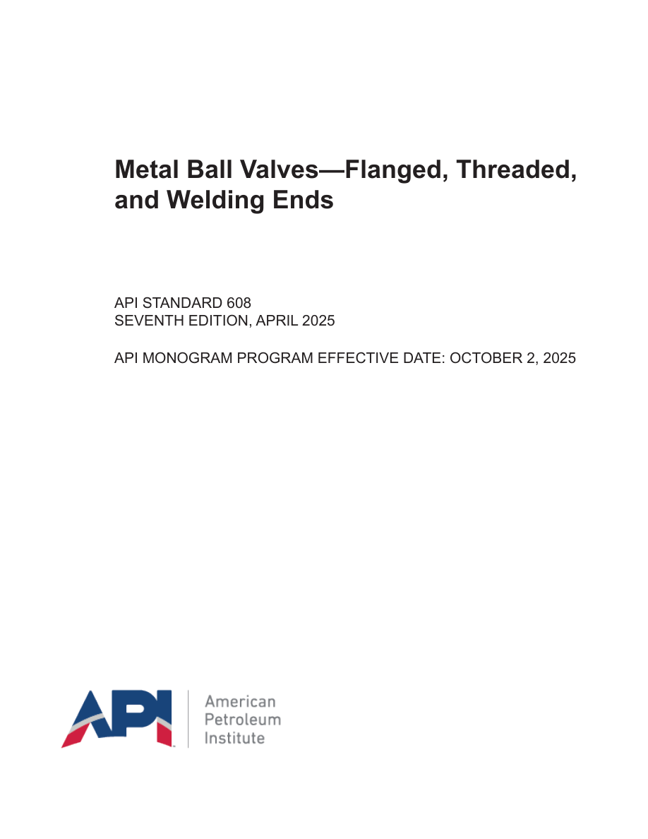 API Std 608 7th edition PDF Preview