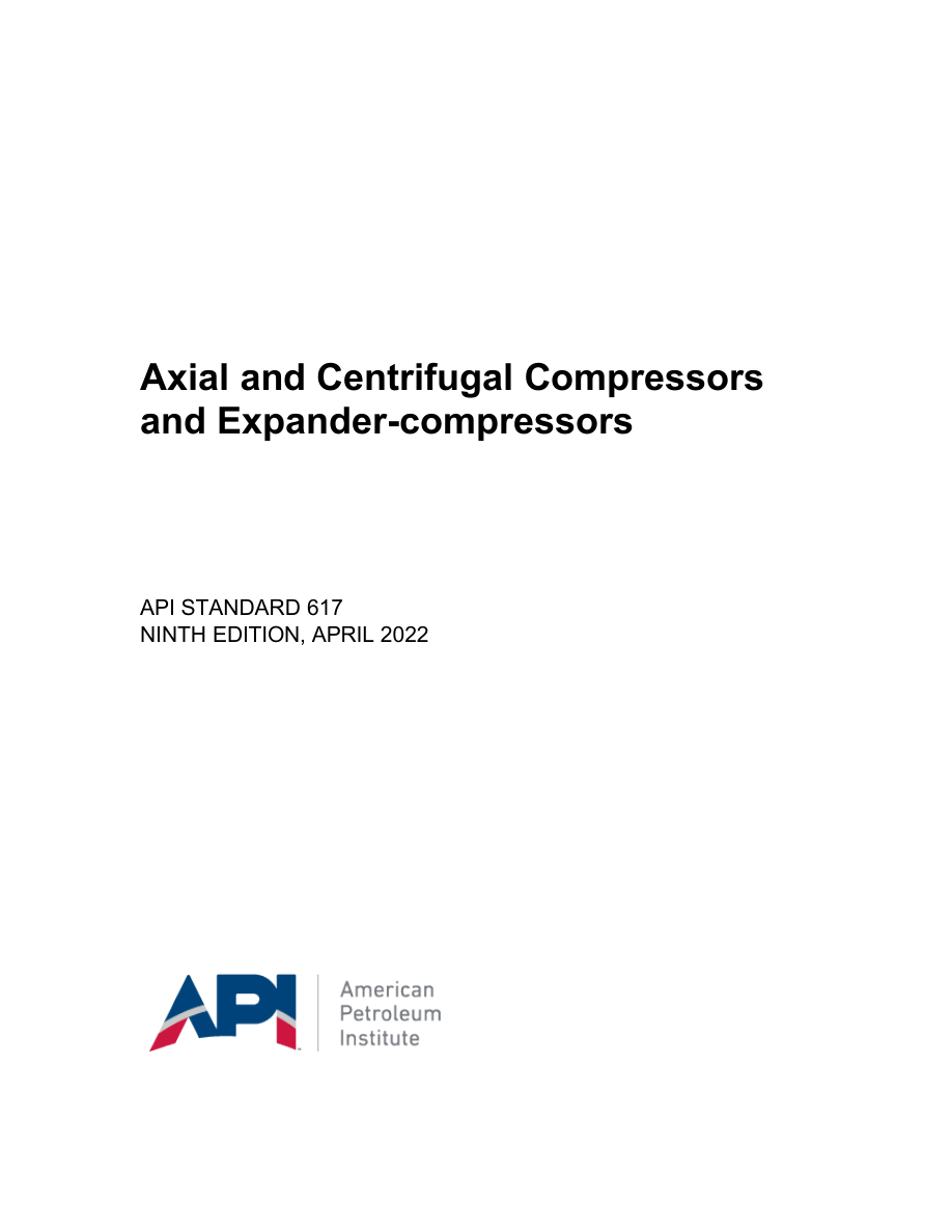 API Std 617 9th edition PDF Preview