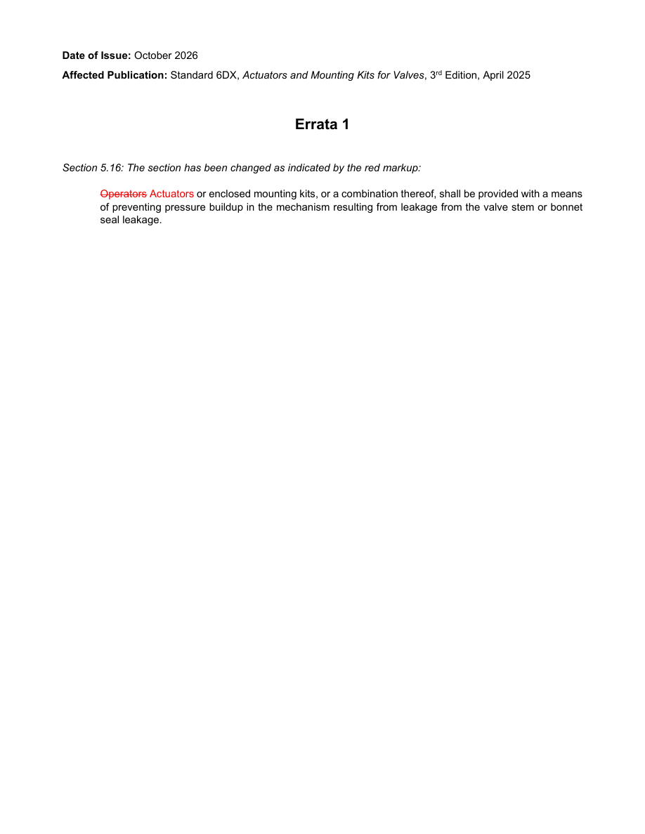 API Std 6DX 3rd Edition Errata 1 PDF Preview