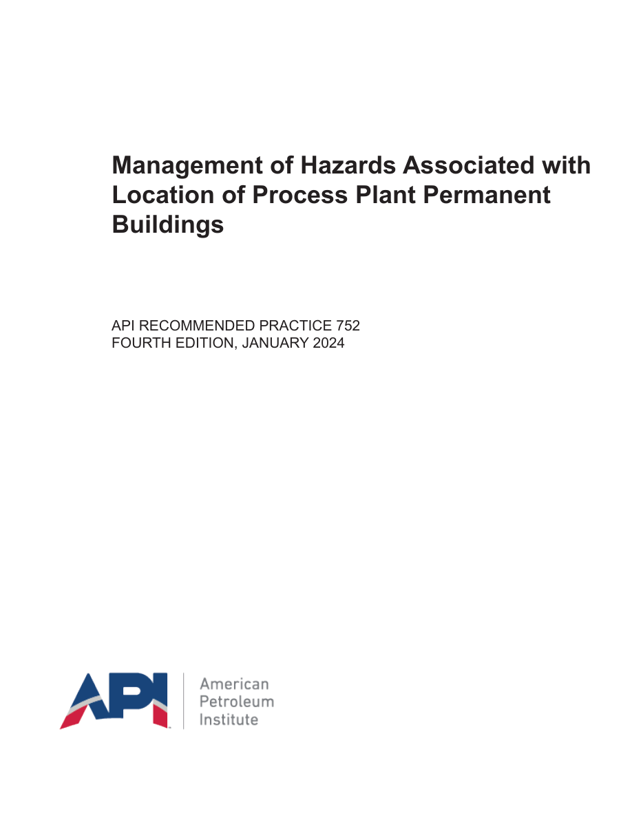 API RP 752 4th edition PDF Preview