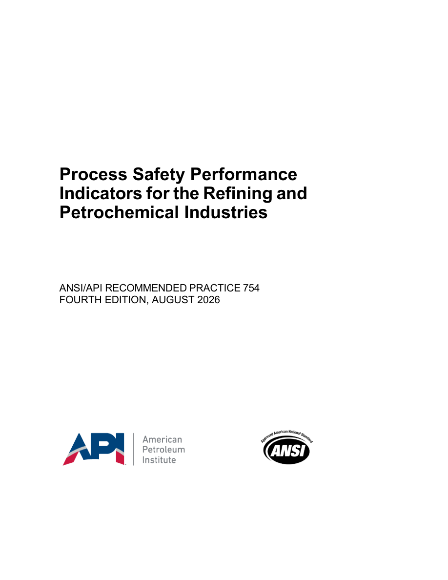API RP 754 4th Edition PDF Preview