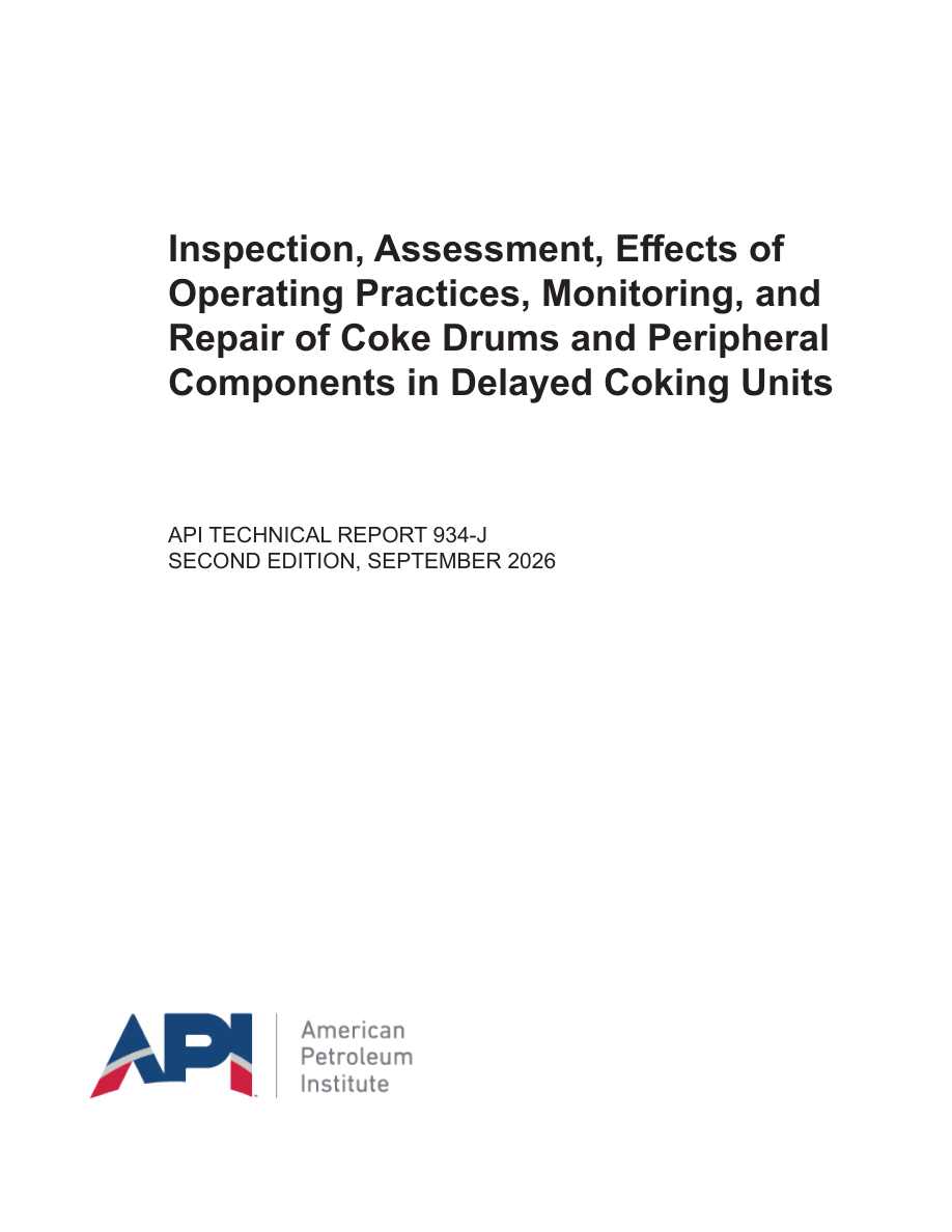 API TR 934-J 2nd Edition PDF Preview