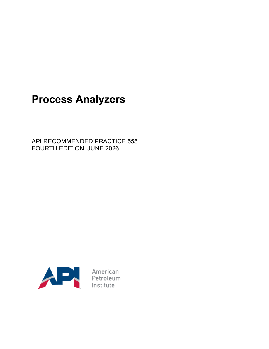 API RP 555 4th Edition PDF Preview