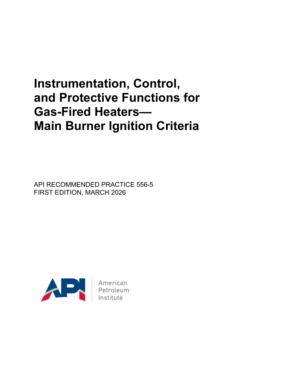 API RP 565-5 1st Edition PDF Preview