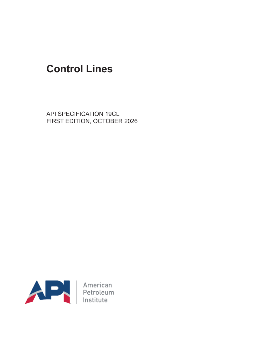 API Spec 19CL 1st Edition PDF Preview
