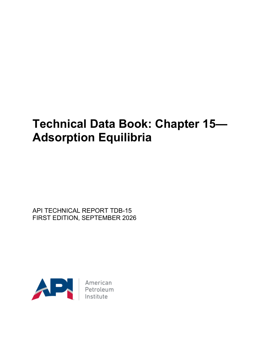 API TR TDB-15 1st Edition PDF Preview