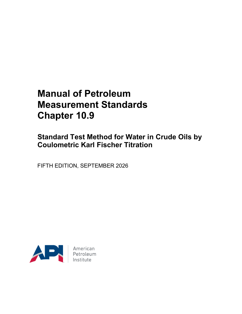 API Chapter 10.9 5th Edition PDF Preview