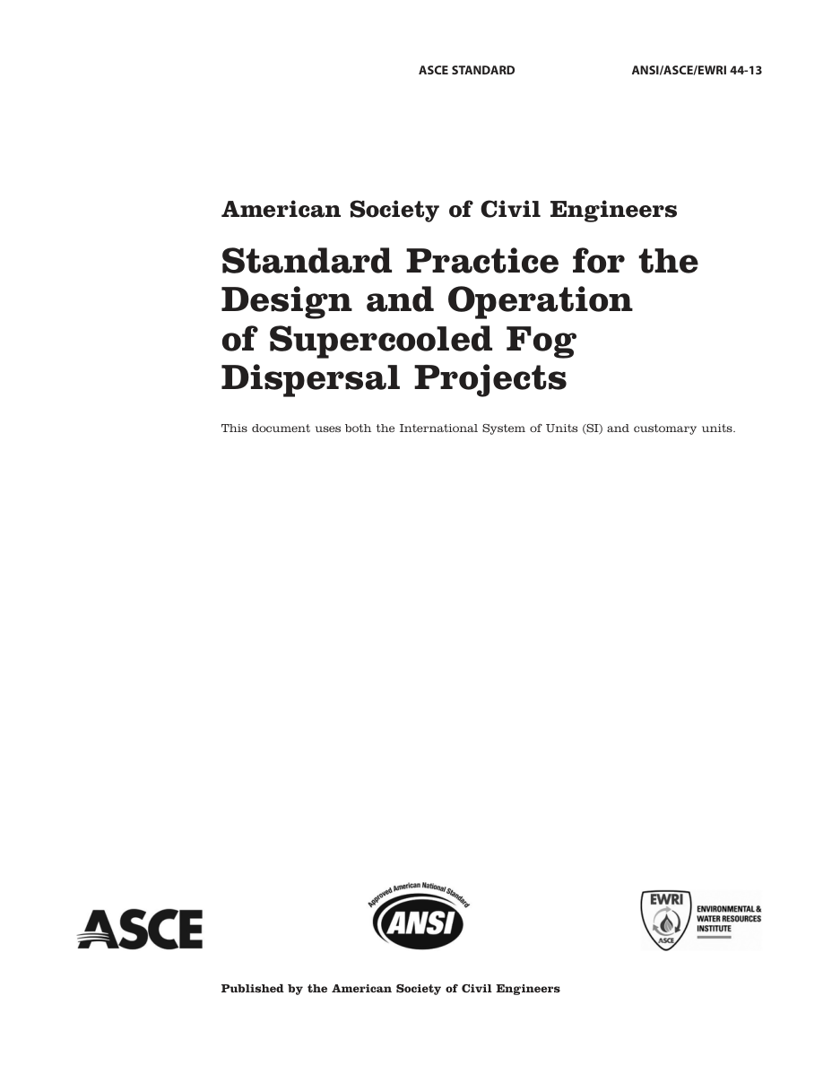 ASCE ANSI/ASCE/EWRI 44-13 PDF Preview