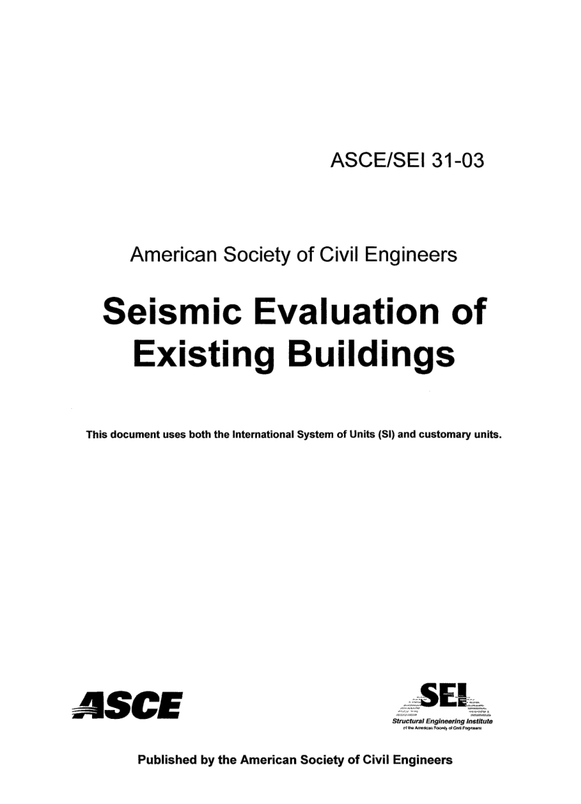ASCE/SEI 31-03 PDF Preview