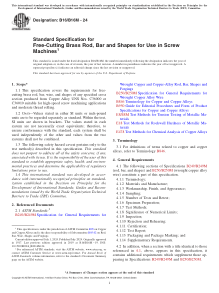 ASTM B16/B16M-24 PDF Preview