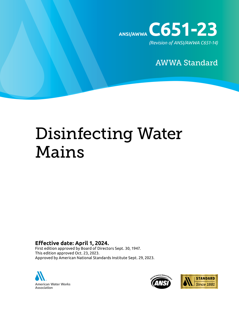AWWA C651-23 PDF Preview