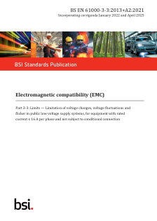 BSI BS EN 61000-3-3:2013+A2:2021 PDF Preview
