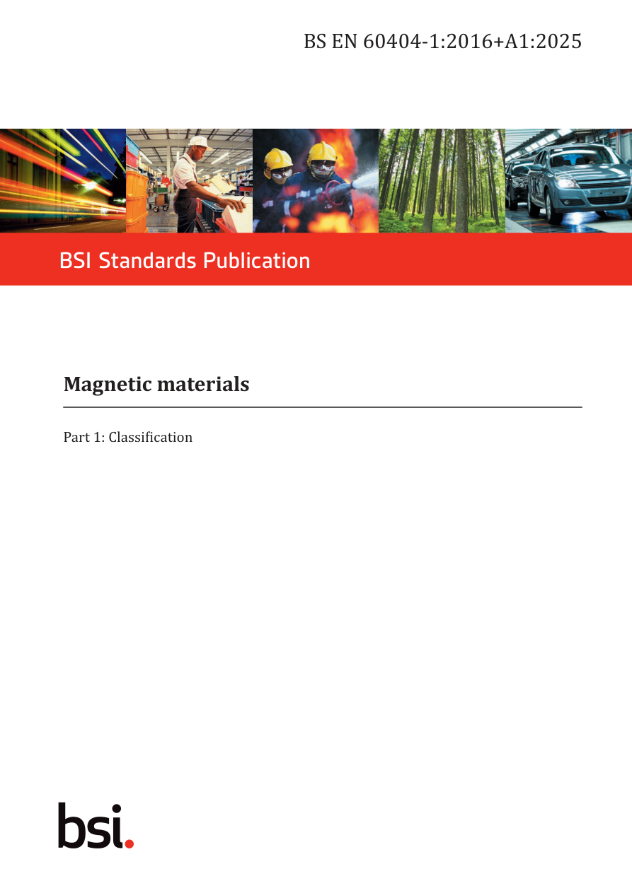 BSI BS EN 60404-1:2017+A1:2025 PDF Preview