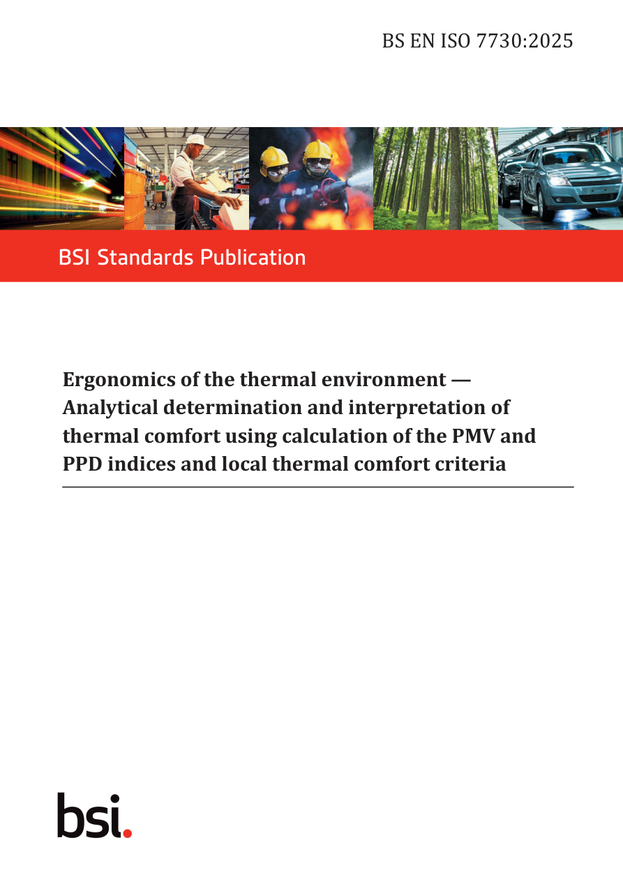 BSI BS EN ISO 7730:2025 PDF Preview