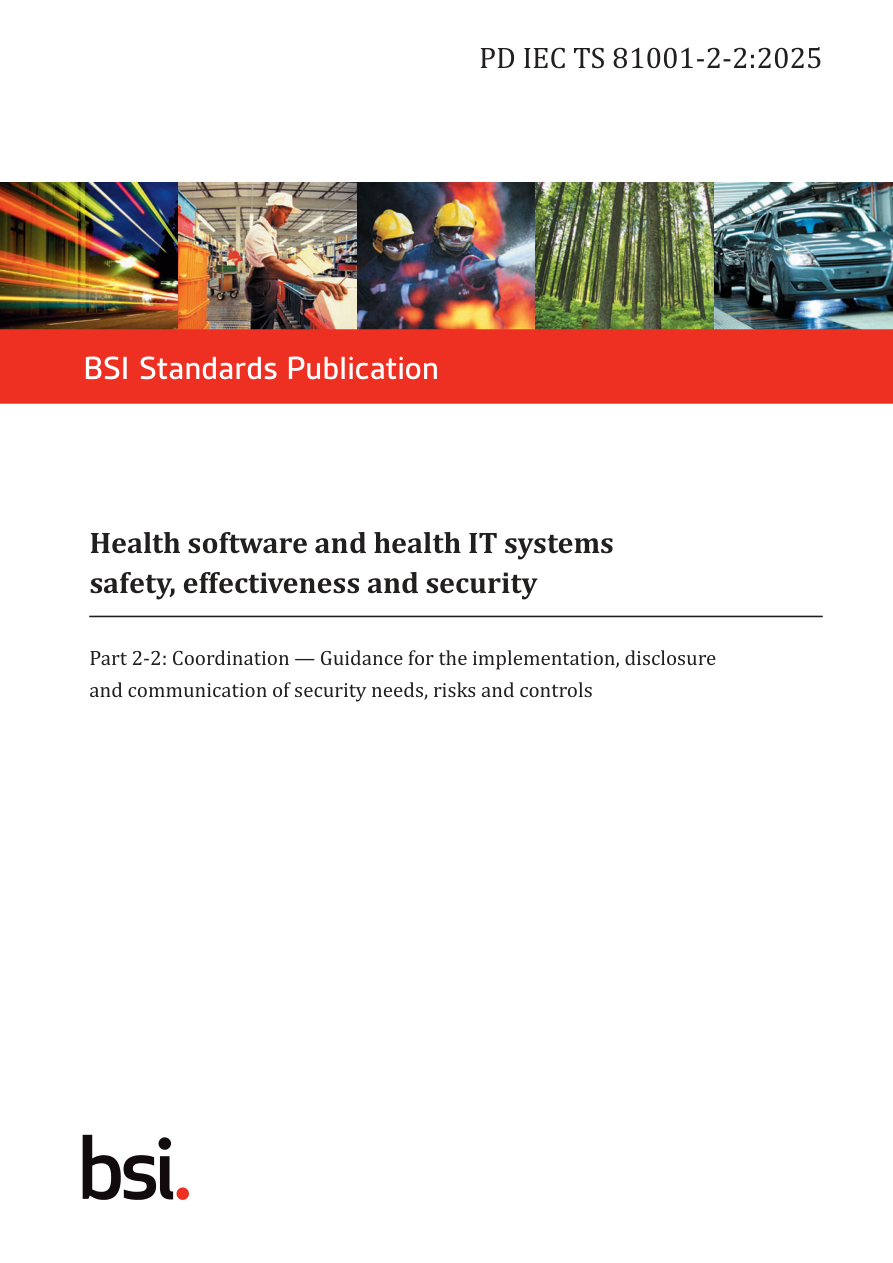 BSI PD IEC TS 81001-2-2:2025 PDF Preview