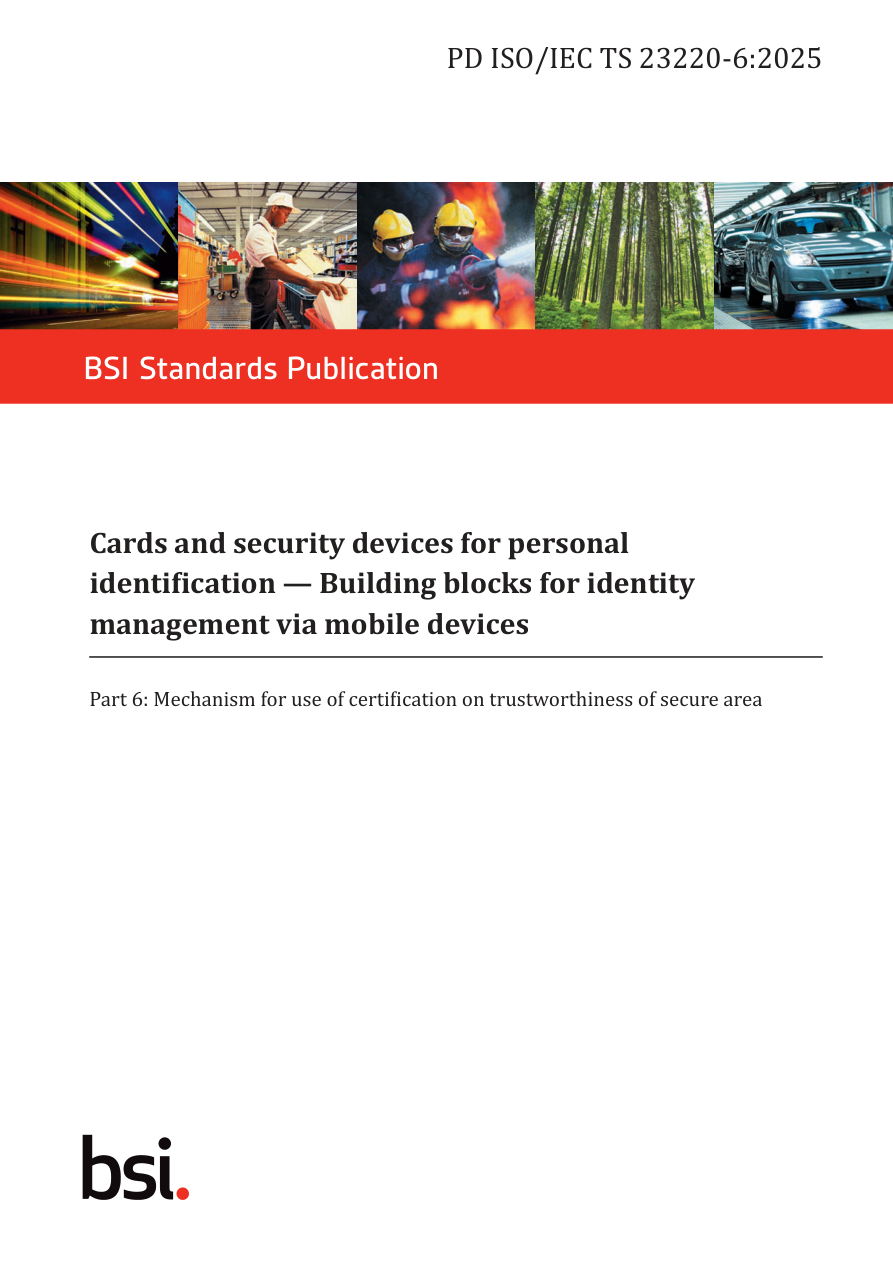 BSI PD ISO/IEC TS 23220-6:2025 PDF Preview