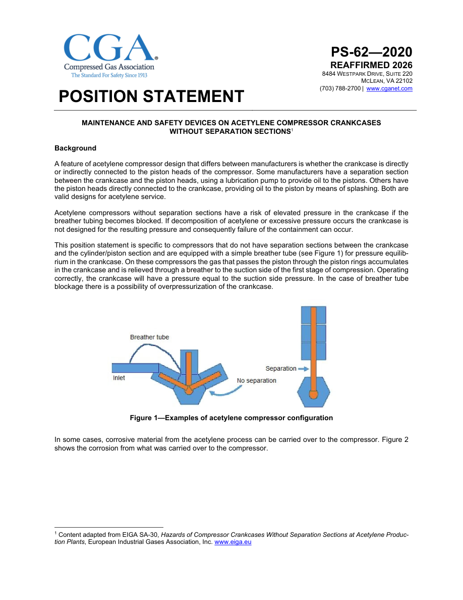 CGA PS-62 1st Edition (R2026) PDF Preview