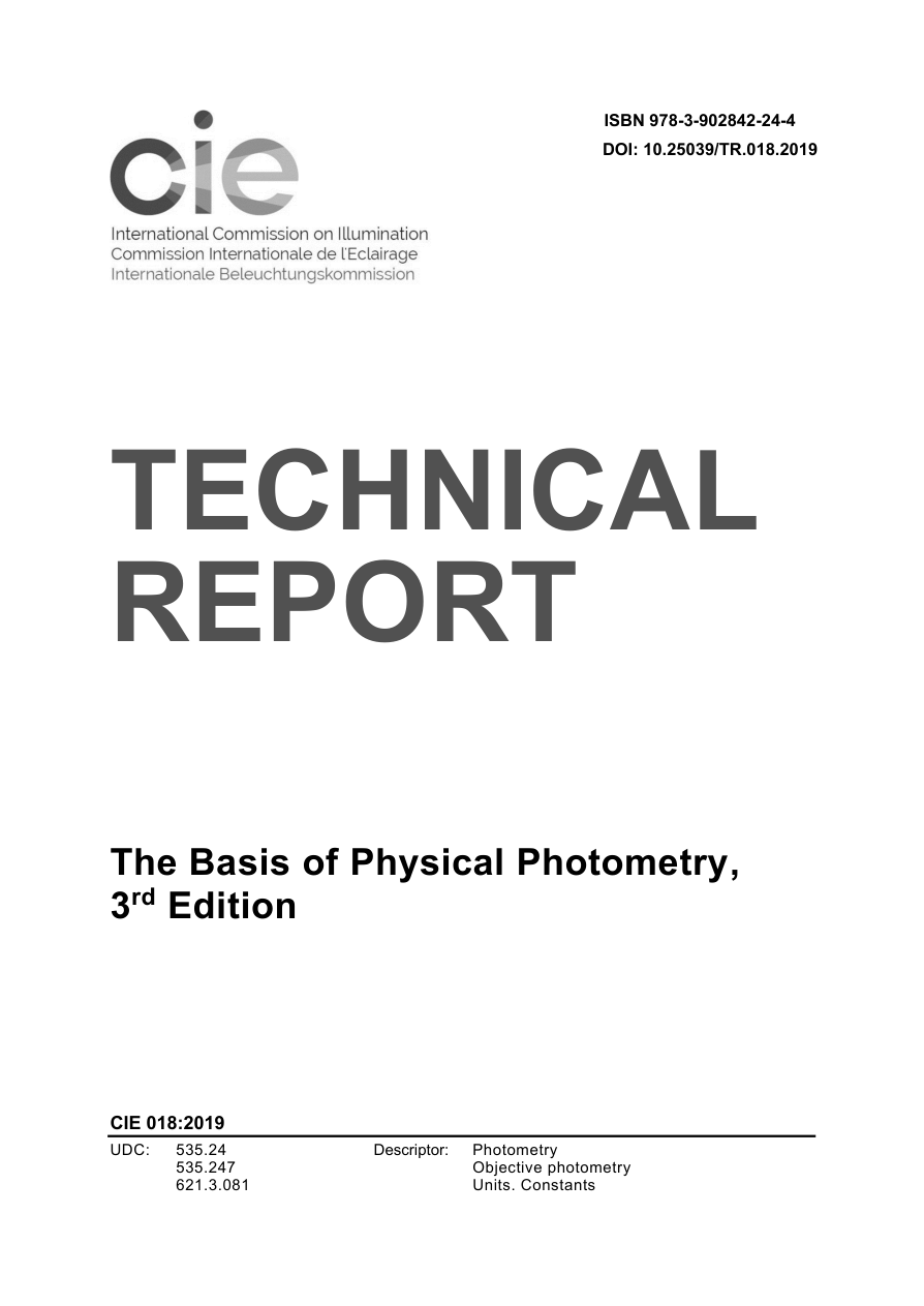 CIE 018:2019 PDF Preview