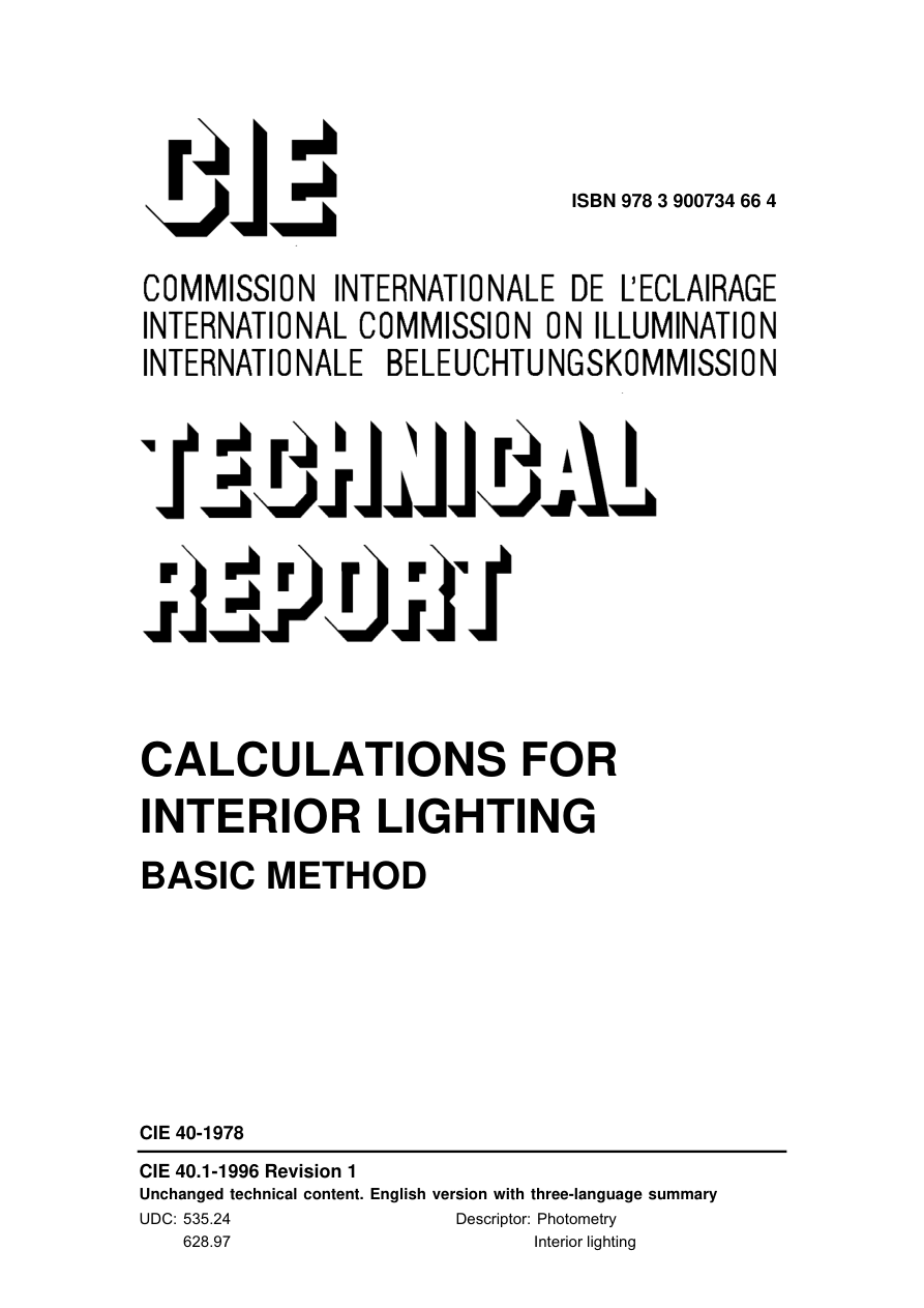 CIE 040-1978 PDF Preview