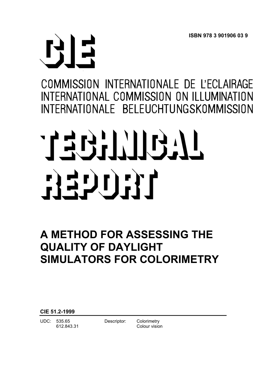 CIE 051.2-1999 PDF Preview