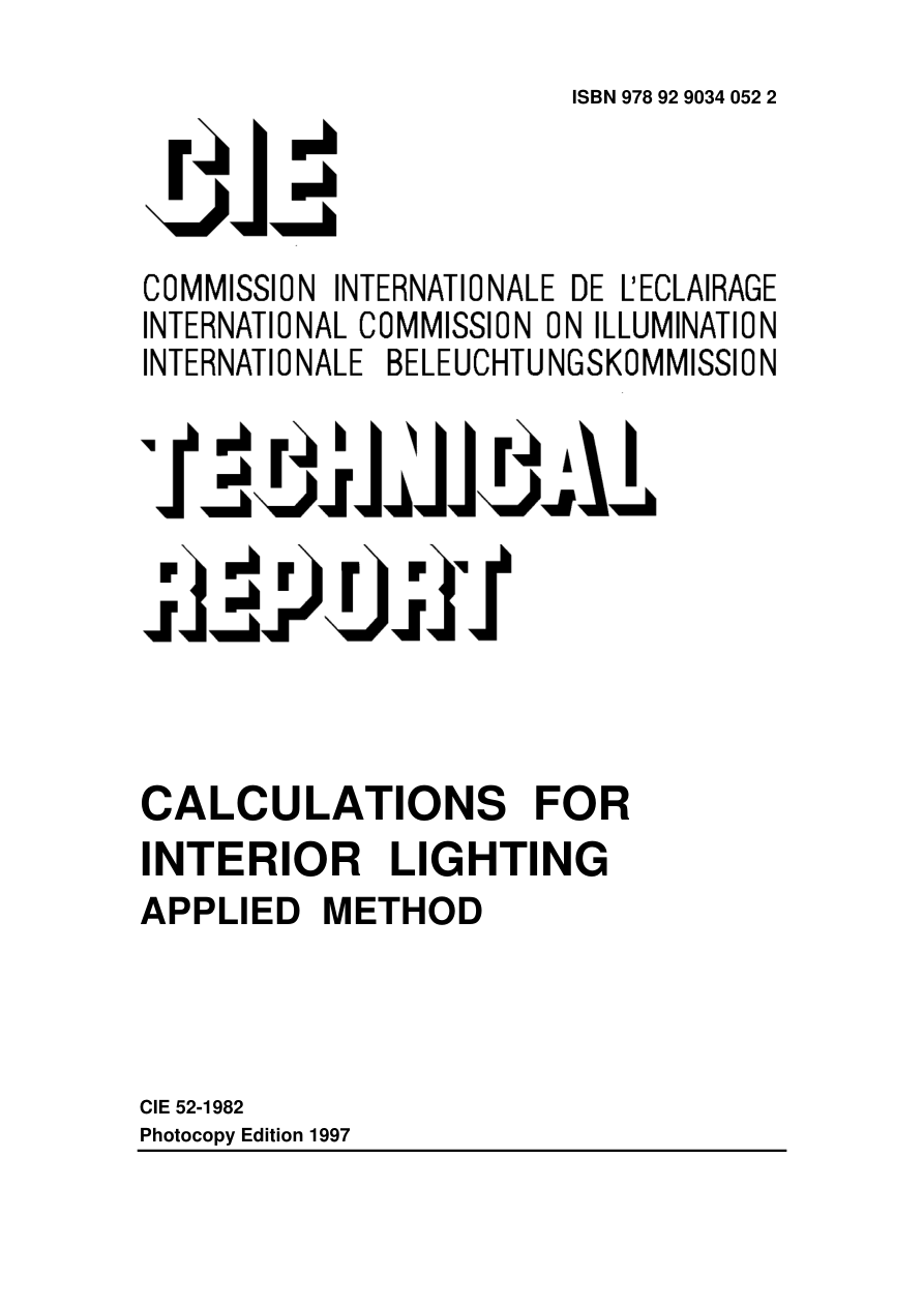 CIE 052-1982 PDF Preview