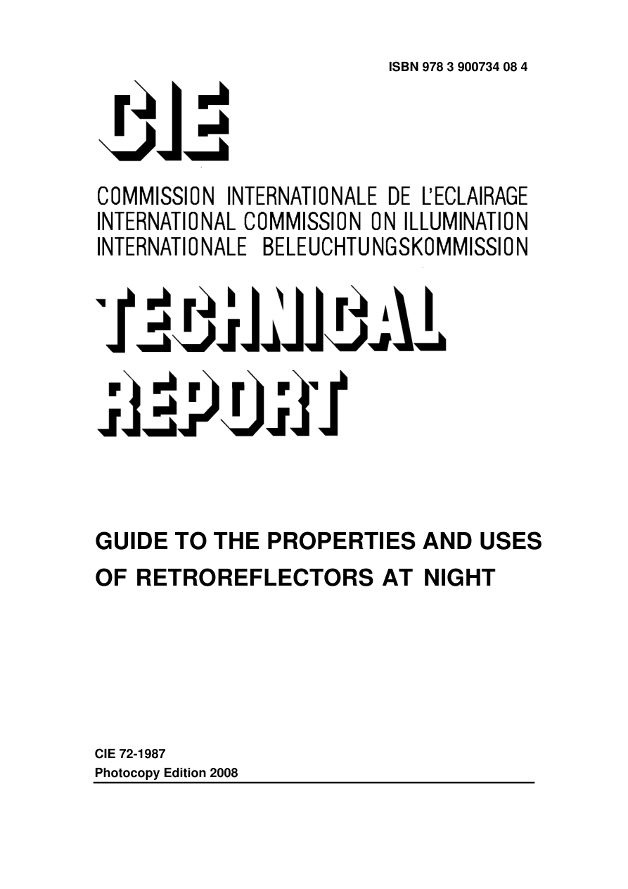 CIE 072-1987 PDF Preview