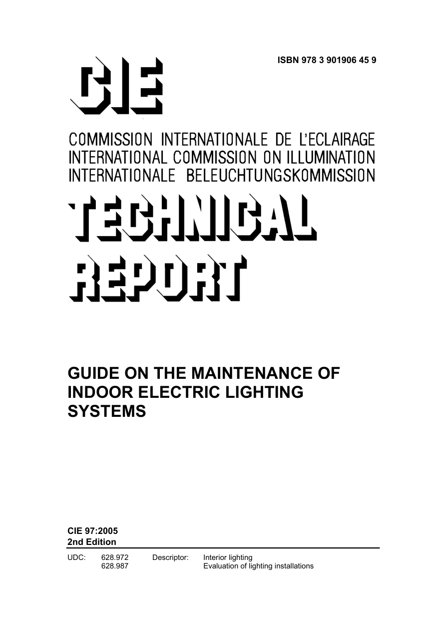 CIE 097:2005 PDF Preview