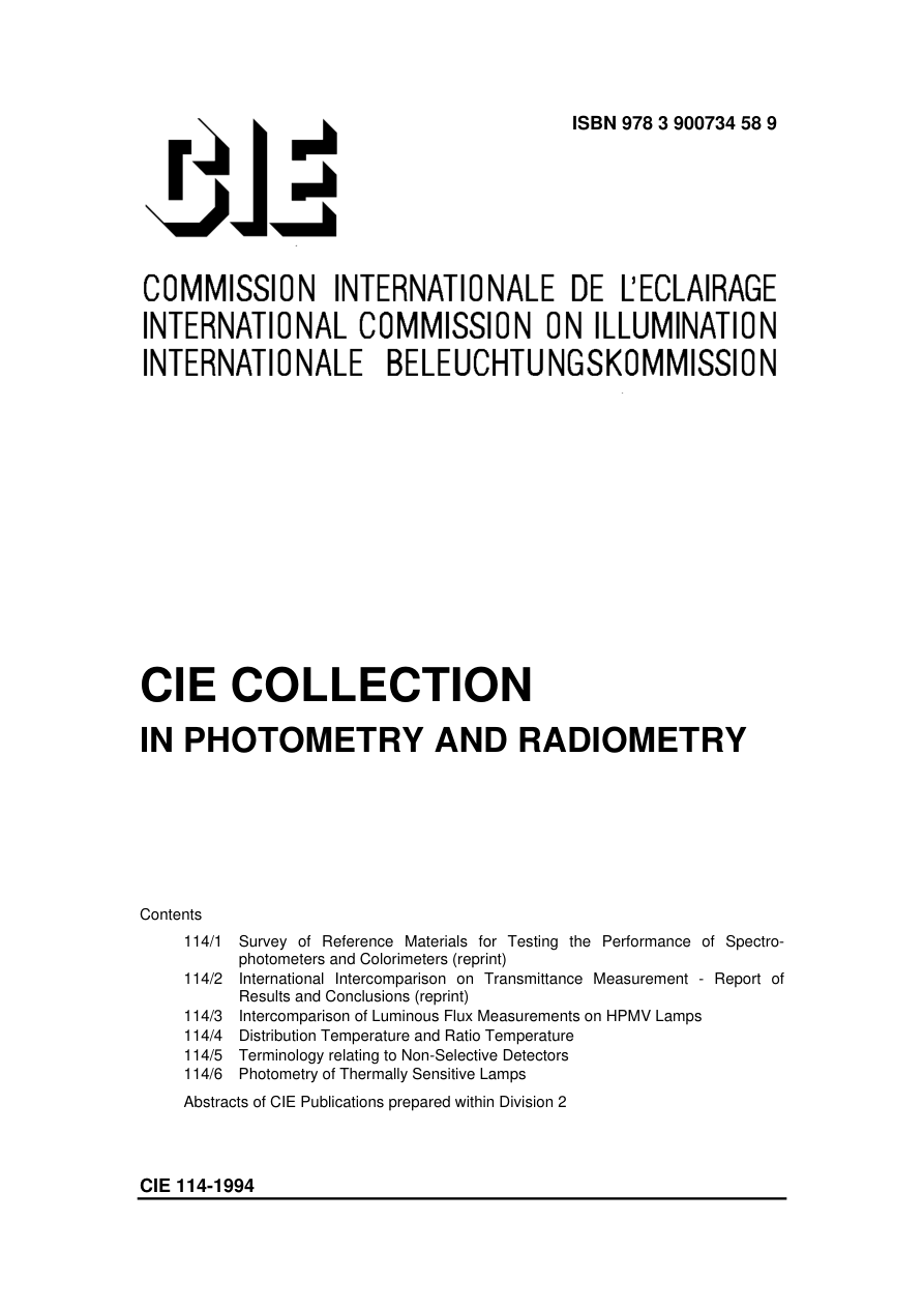 CIE 114-1994 PDF Preview