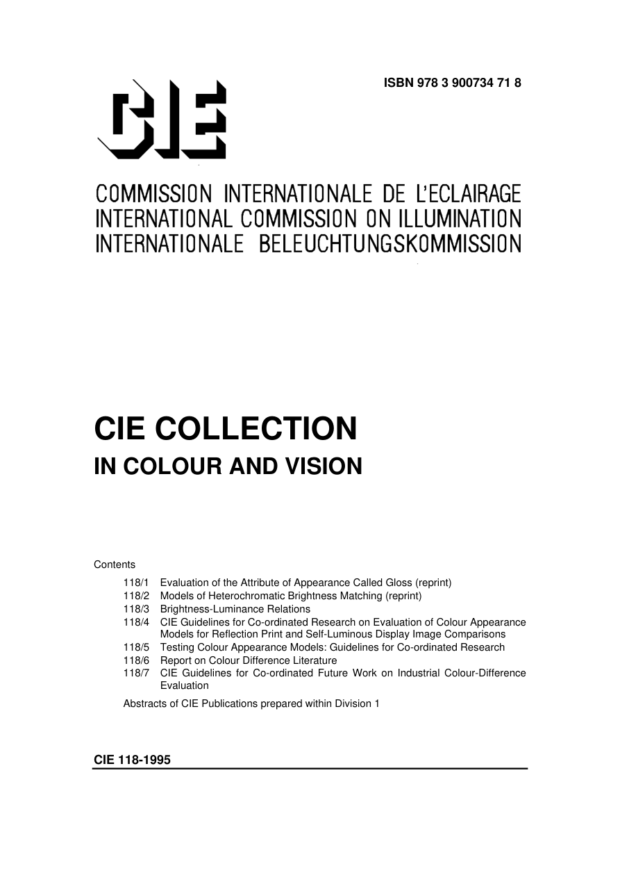 CIE 118-1995 PDF Preview