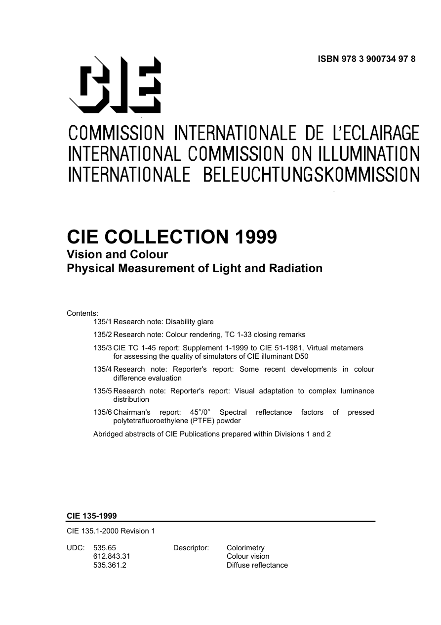 CIE 135-1999 PDF Preview
