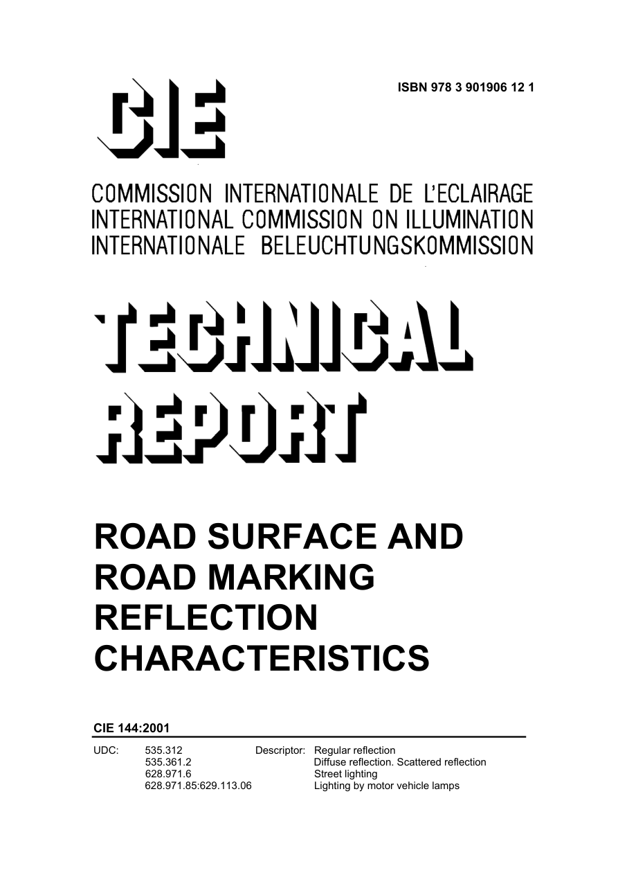 CIE 144:2001 PDF Preview