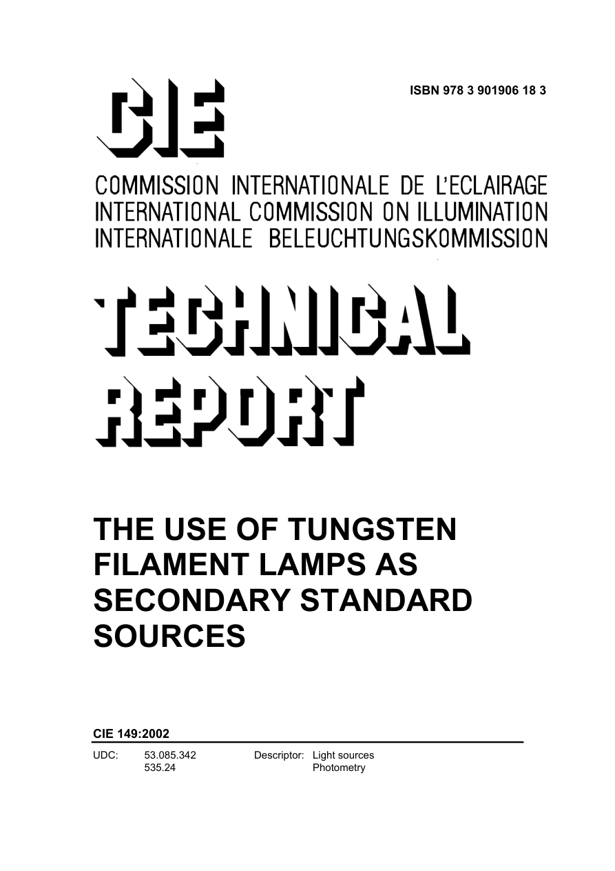 CIE 149:2002 PDF Preview