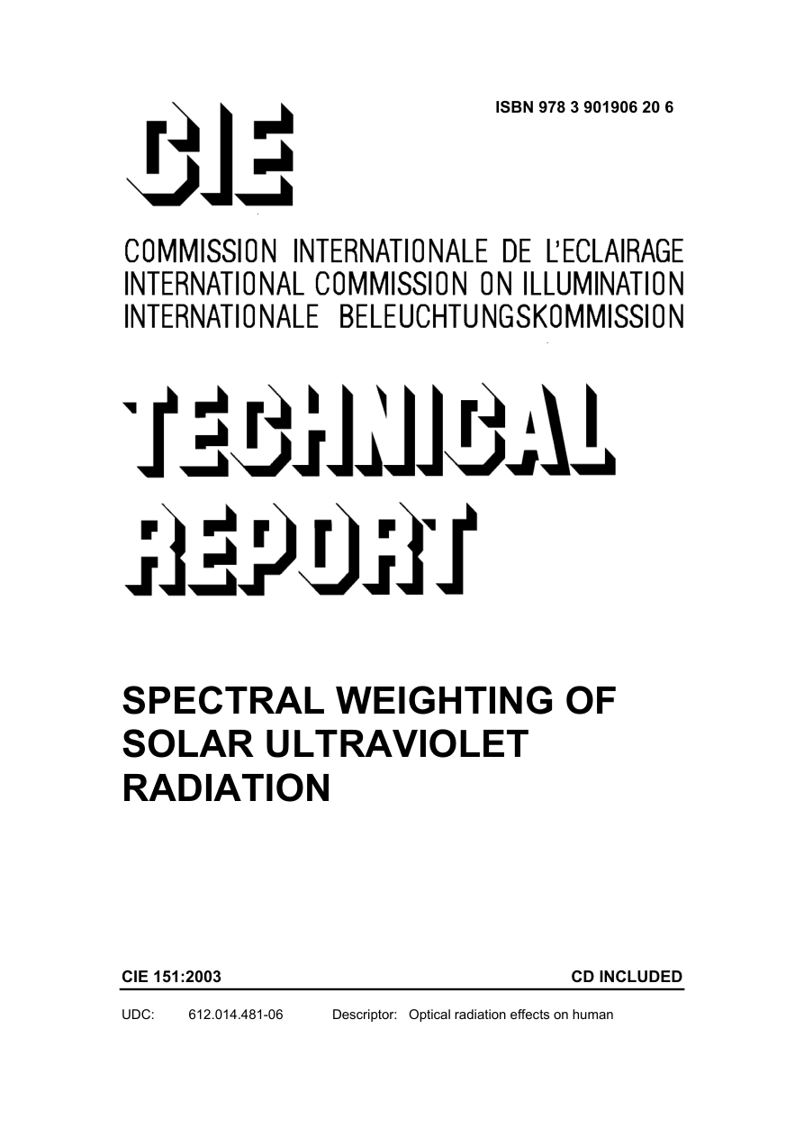 CIE 151:2003 PDF Preview