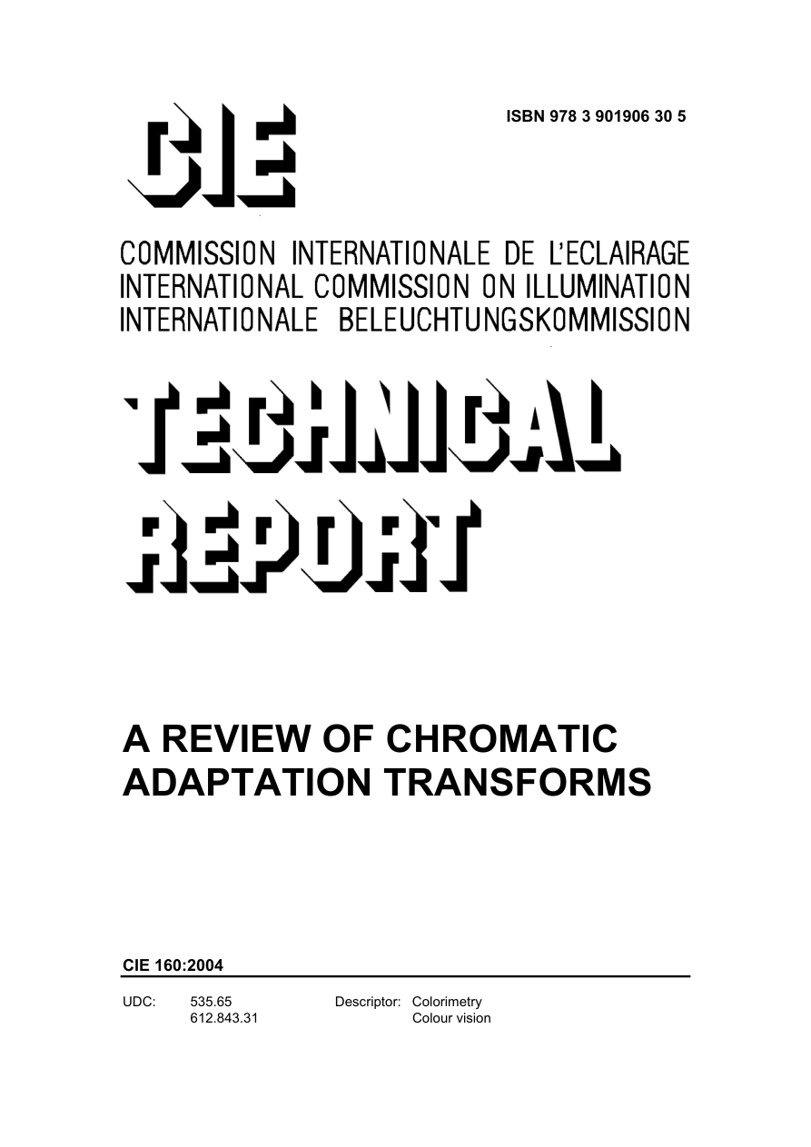 CIE 160:2004 PDF Preview