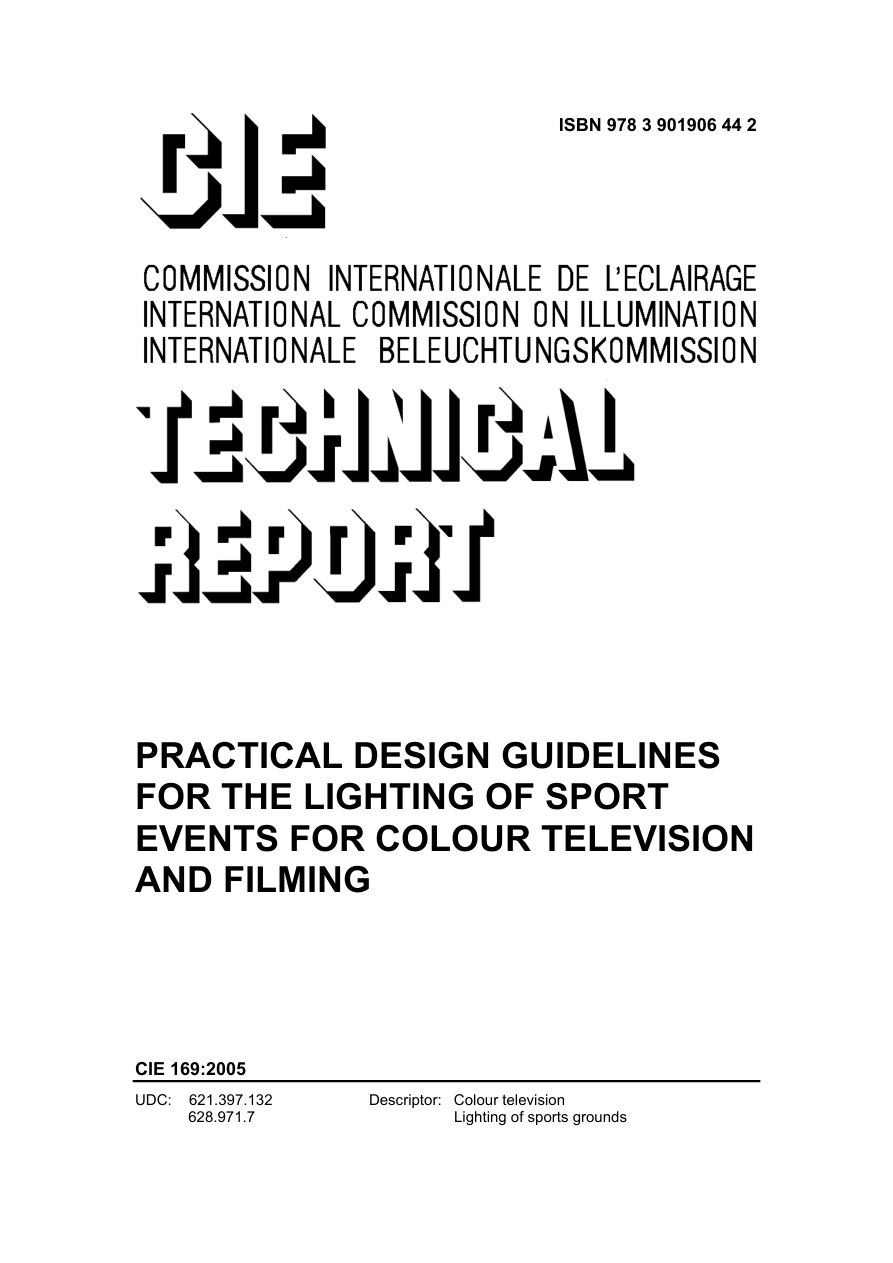 CIE 169:2005 PDF Preview