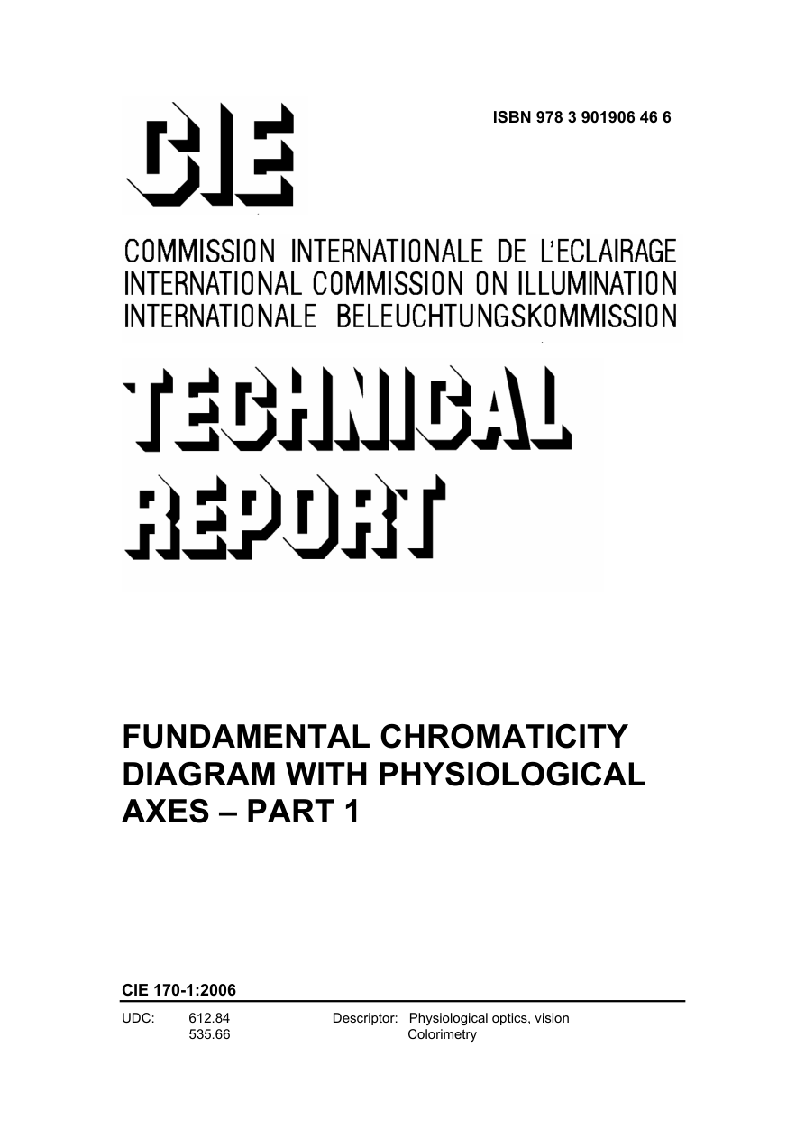 CIE 170-1:2006 PDF Preview