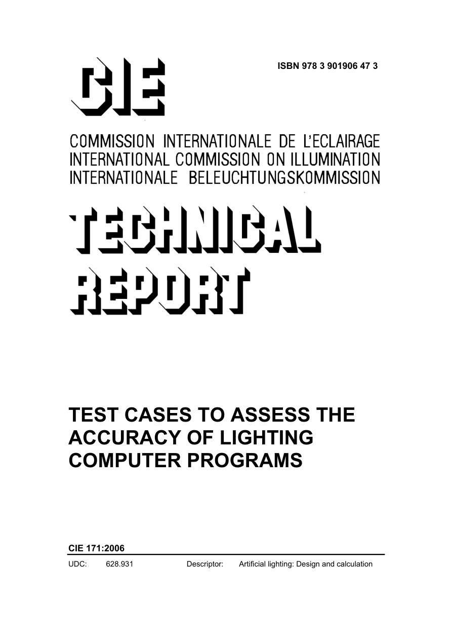 CIE 171:2006 PDF Preview