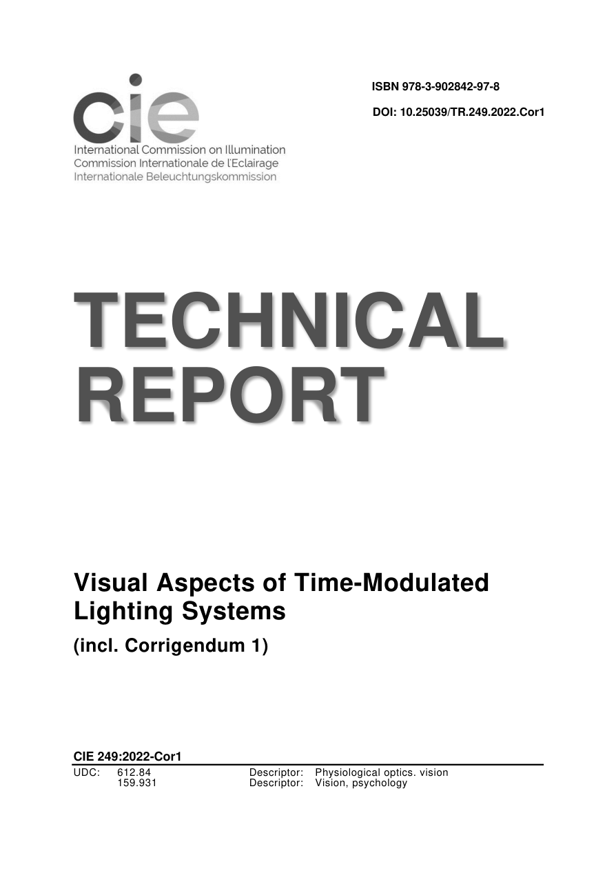 CIE 249:2002 w/Corrigenda PDF Preview