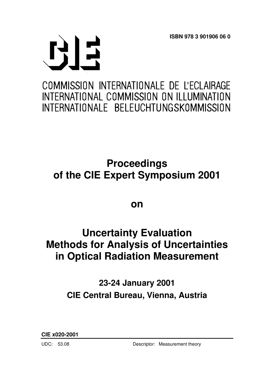 CIE x020:2001 PDF Preview