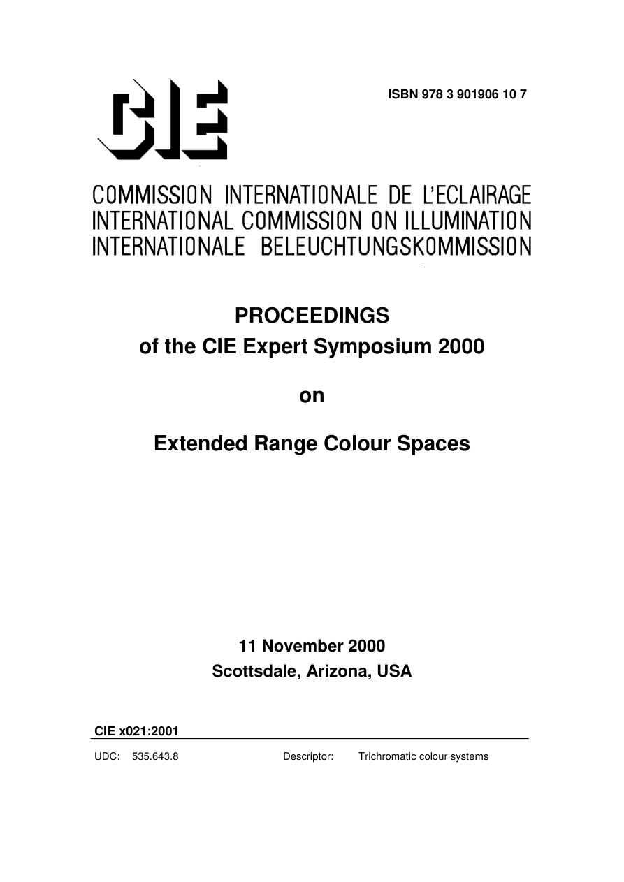 CIE x021:2001 PDF Preview