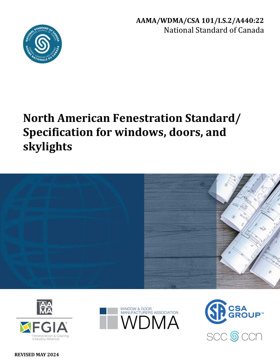 CSA AAMA/WDMA/CSA 101/I.S.2/A440:22 PDF Preview