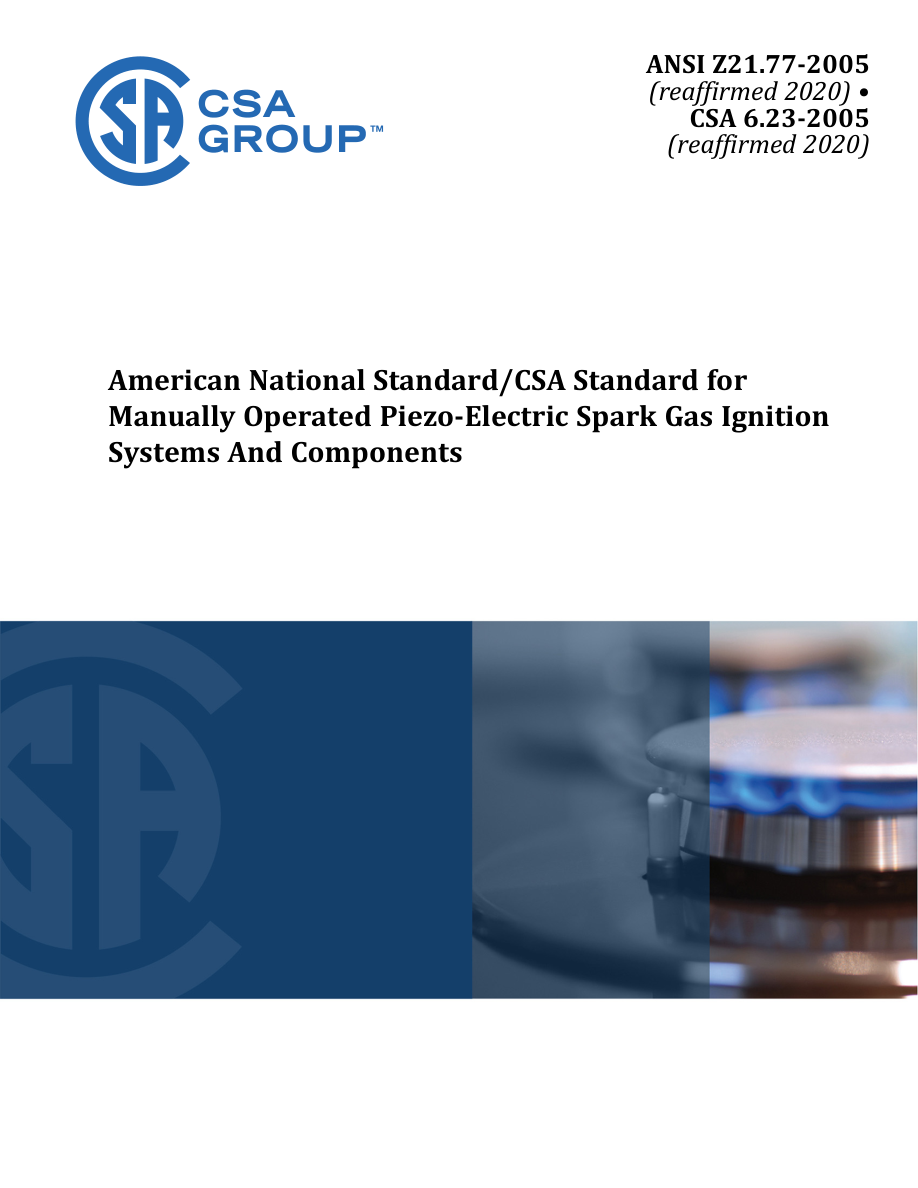 CSA ANSI Z21.77-2005 (R2020)/CSA 6.23-2005 (R2020) PDF Preview