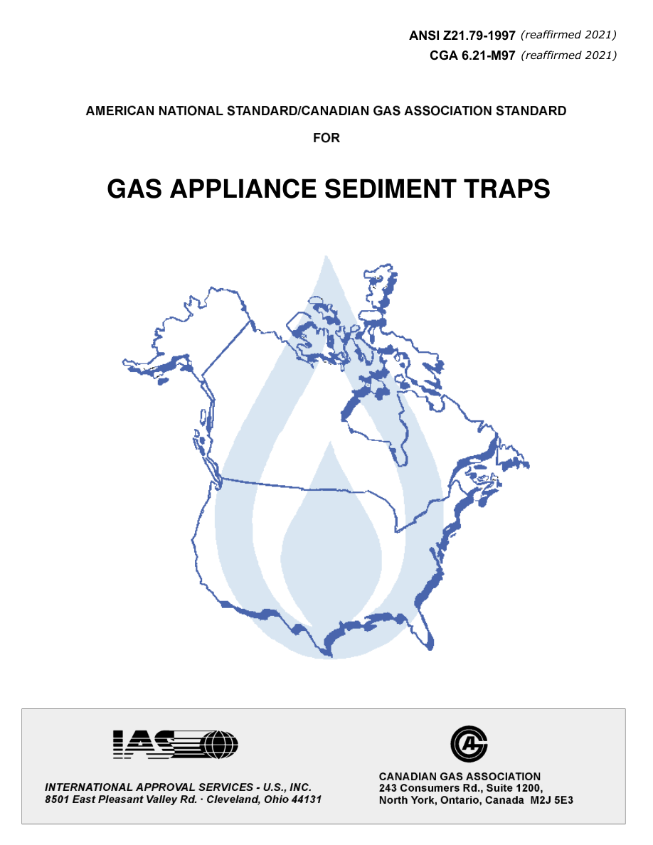 CSA ANSI Z21.79-1997 (R2021)/CGA 6.21-M97 (R2021) PDF Preview